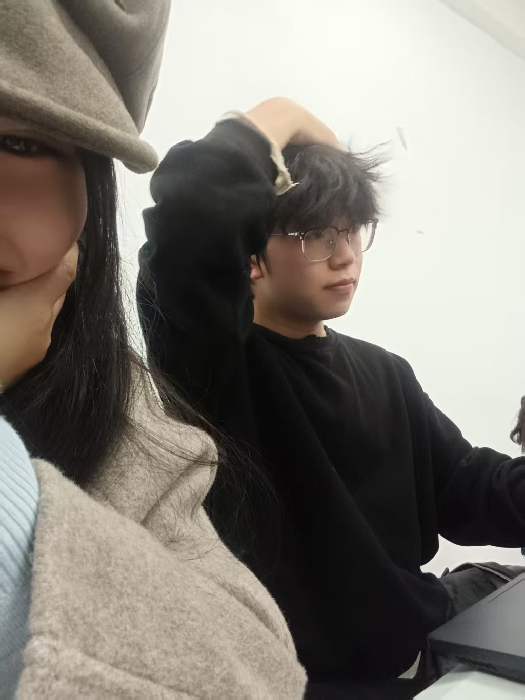 他的努力